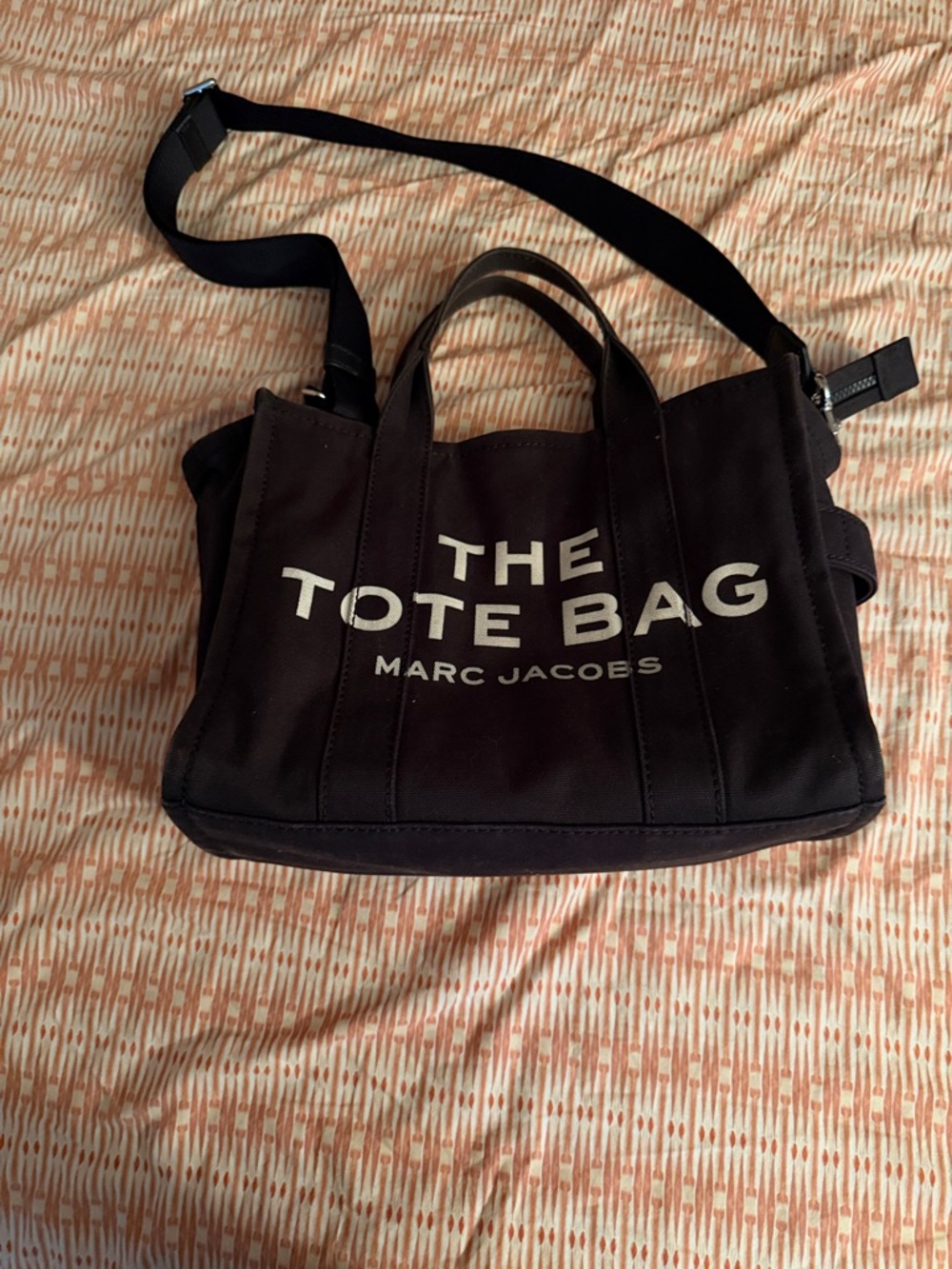 Marc Jacobs Black Canvas 'The Tote Bag' Shoulder & Top-Handle